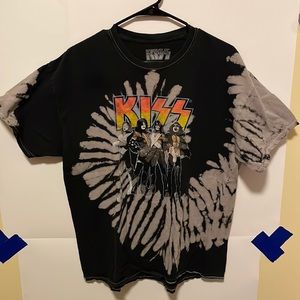 Mens vintage streetwear kiss tee- Large
